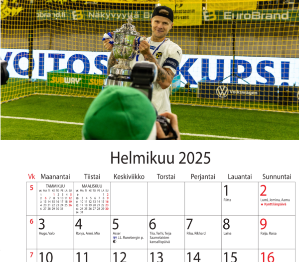 KuPS-kalenteri 2025 - Image 2